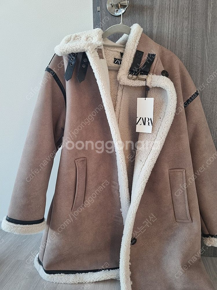 자라 롱 무스탕 xs사이즈--1