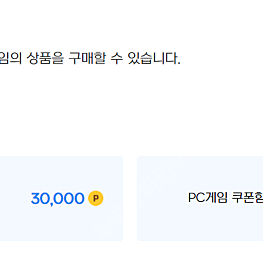 넥슨캐시 판매(30,000캐시)