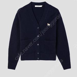 메종 키츠네 Women Baby Fox Patch Boxy Cardigan - navy s사이즈