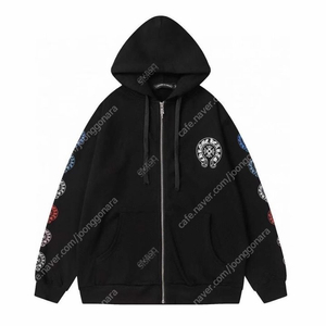 Chrome hearts 크롬하츠 레인보우 후드집업