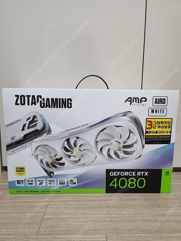 미개봉 조텍 RTX 4080 AMP 이미지
