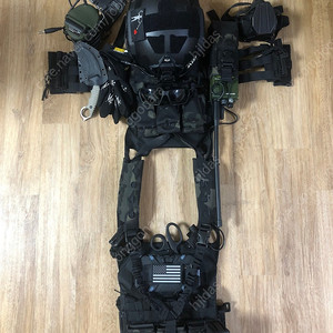 밀리터리 코스프레 JPC 2.0 블랙멀티캠 미특수부대 세팅