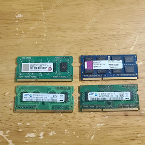 노트북 메모리 ddr3, 2g, 4개