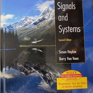 Signals and Systems 2nd Edition - Simon Hakin 헤이킨