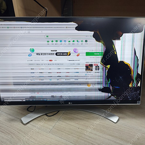 고장품 lg 4k 27ud88 액정파손