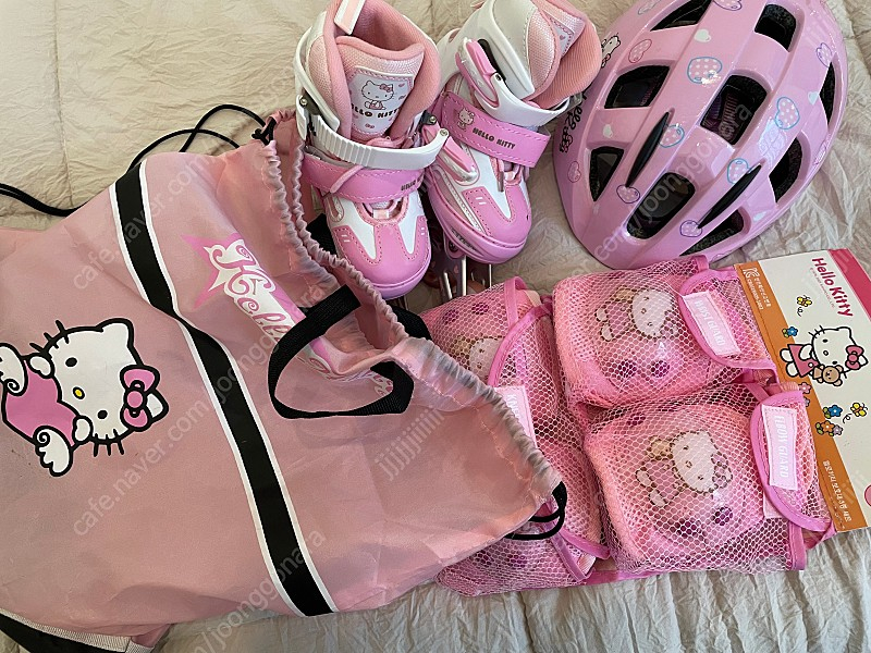 랜드웨이 헬로키티 아동용 인라인스케이트 s 풀셋--1