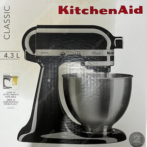 키친에이드 스탠드 믹서 클래식 4.3L 오닉스 블랙 Kitchenaid