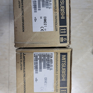 미쓰비시 FX PLC (FX2N-48ER ES / UL) 모터 (HG-KR43B), R PLC (RX42C4, NZ2EXSS-8T), 인버터 (FR-A8NCE) 판매합니다.