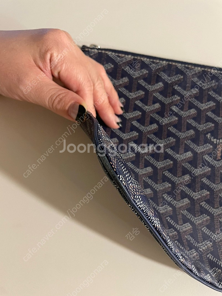 고야드 세나 클러치 MM 네이비--1