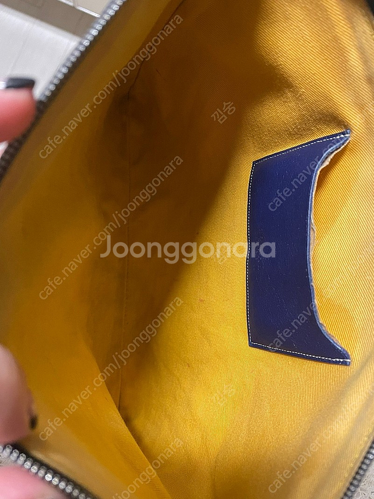 고야드 세나 클러치 MM 네이비--3
