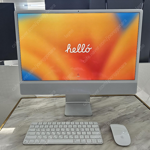 APPLE Imac 아이맥 24인치 M1 16GB/512GB 실버 CTO 풀박스+애플케어