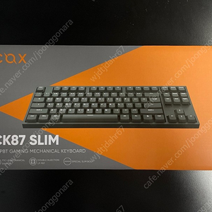 [우체국택포] 콕스 COX CK87 Slim LP PBT 블랙 갈축