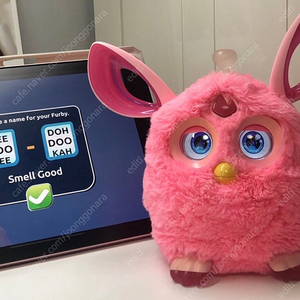 퍼비커넥트 핑크 작동완구 고전완구 furby connect 빈티지 퍼비인형 (안대포함)