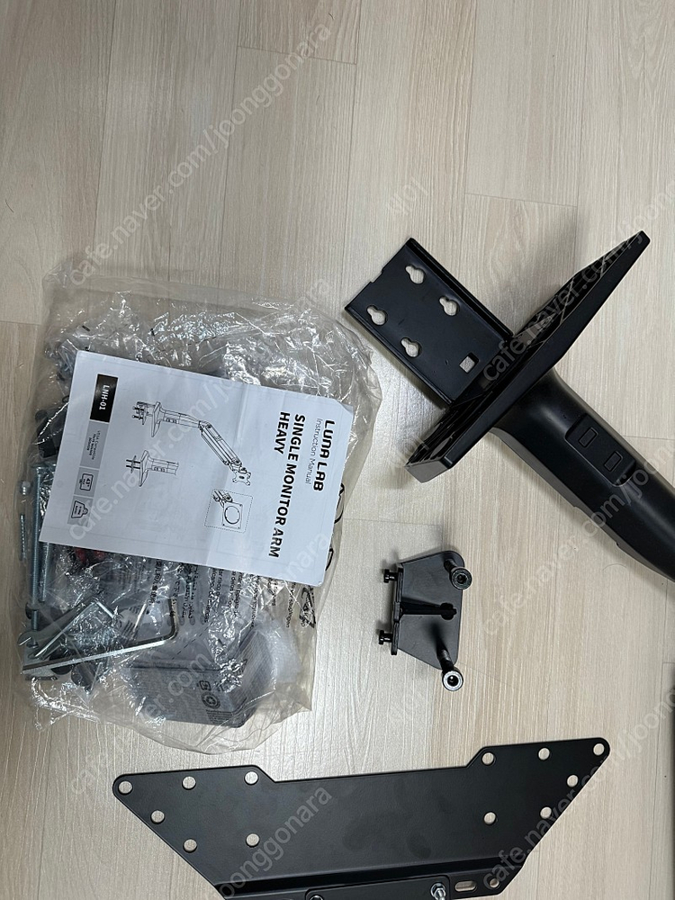 루나랩 헤비 모니터암 거치대 싱글, 베사(VESA) 확장브라캣 포함 #48CX #48C1 #48C2 이미지