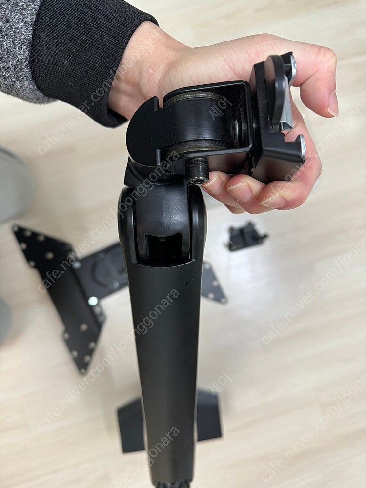 루나랩 헤비 모니터암 거치대 싱글, 베사(VESA) 확장브라캣 포함 #48CX #48C1 #48C2 이미지