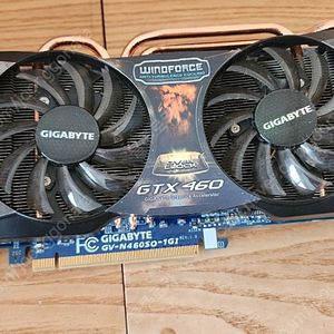 그래픽카드 기가바이트 GTX460 택포 1만원