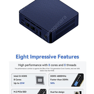Beelink EQ12 Pro N305 미니피씨 팝니다(DDR5 16GB, 512GB).