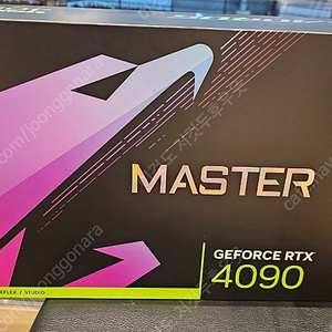 RTX4090 24GB 어로스마스터 풀박스 팝니다.