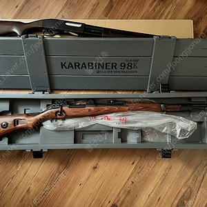 ARES_KAR98K (칼구팔98케이)_리얼우드+스틸 (스코프는 없음),에어코킹버전,탄창2개,전용케이스1개