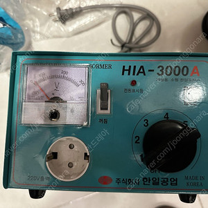 한일공업 조정용트랜스(220V) HIA-3000A