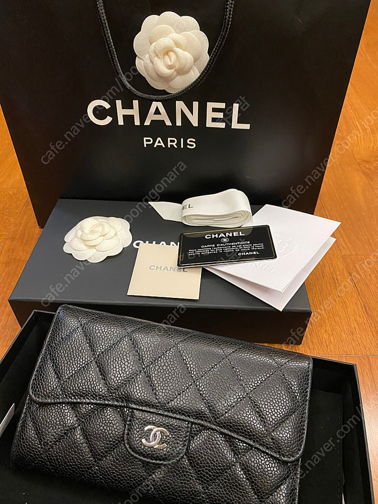 샤넬클래식장지갑은장--5