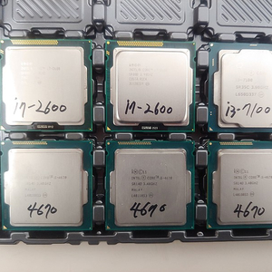 인텔 i3-7100, i7-2600, i5-4670, AMD 라이젠 2200G CPU 판매합니다