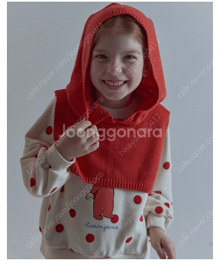 로아앤제인 니트후드케이프 클라바 미개봉 새상품--0