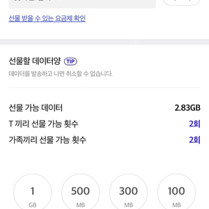 Sk 데이터 팔아요 1기가 1500/ 2기가 3000