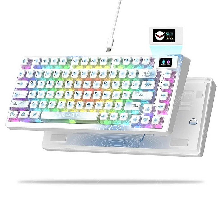 핫스왑가능 rgb키보드 womier s-k80 풀박--1