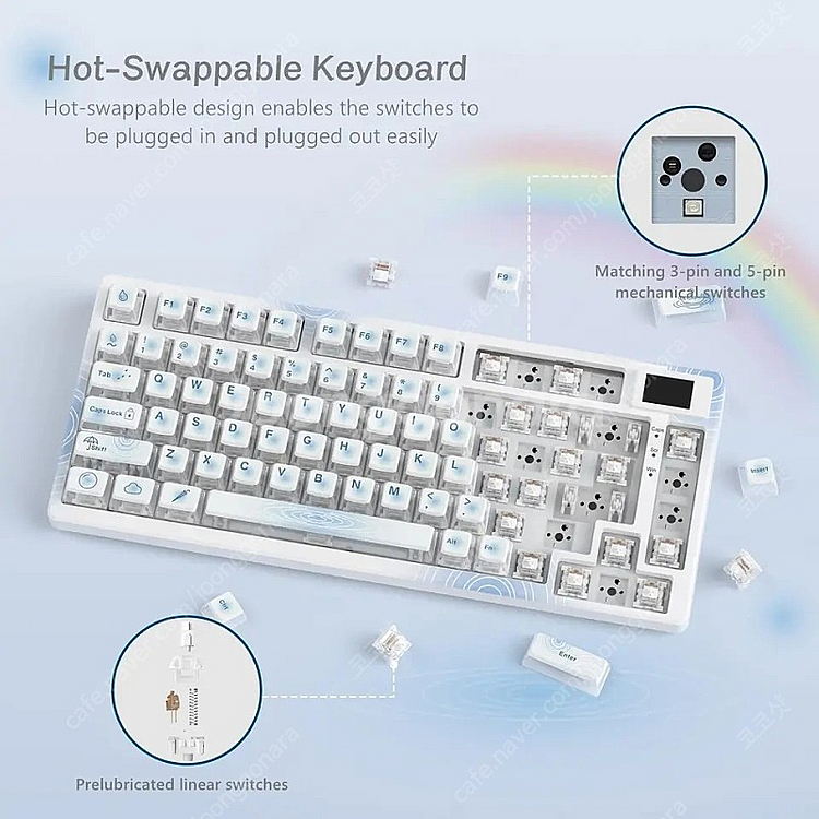 핫스왑가능 rgb키보드 womier s-k80 풀박--4