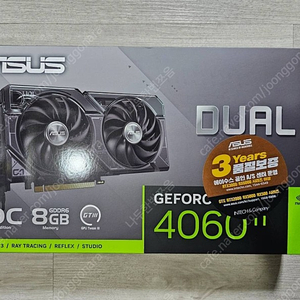 지포스 RTX 4060 Ti O8G OC D6 8GB 그래픽카드 미개봉