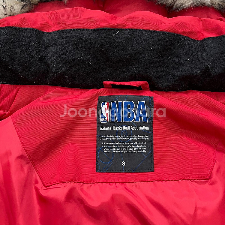 S) NBA 브루클린 네츠 덕다운 패딩점퍼 하프패딩 데...--4