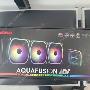 (CPU 수냉쿨러) 에너맥스 AQUAFUSION ADV 360 ARGB (BLACK) 판매합니다.