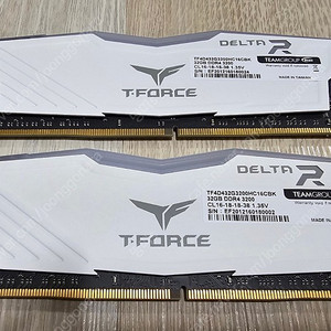 TeamGroup T-Force Delta ARGB DDR4 3200 64GB 킷(32×2) 서린 정품