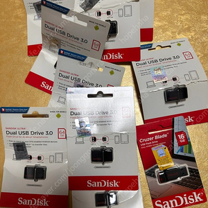 SanDisk Dual USB 64GB(9개) 새제품