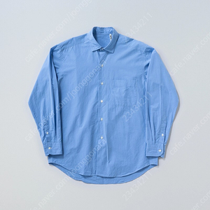 캡틴선샤인 23AW 세미 스프레드 카라 셔츠 라이트블루 40 / KaptainSunshine Cotton Semi Spread Collar Shirt