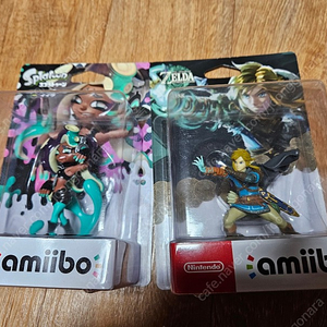 미개봉 amiibo 링크(왕눈)+이이다(스플래툰2) 일괄