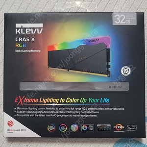 KLEVV 클레브 게이밍메모리 DDR4 4000 32gb 새상품