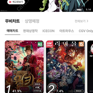 Cgv 최저가 7000원부터 (1장도가능)선착순 2분하구 마감할게요