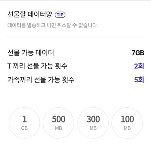 sk데이터 2기가 2500원