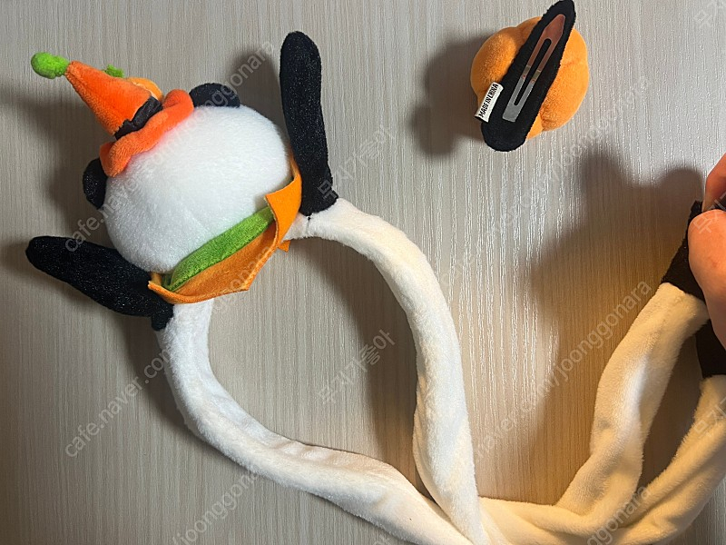 에버랜드 할로윈 판다(푸바오) 움직이는 머리띠 + 호박삔 이미지