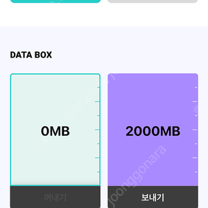 [판매] KT데이터 2기가 2100원 판매합니다