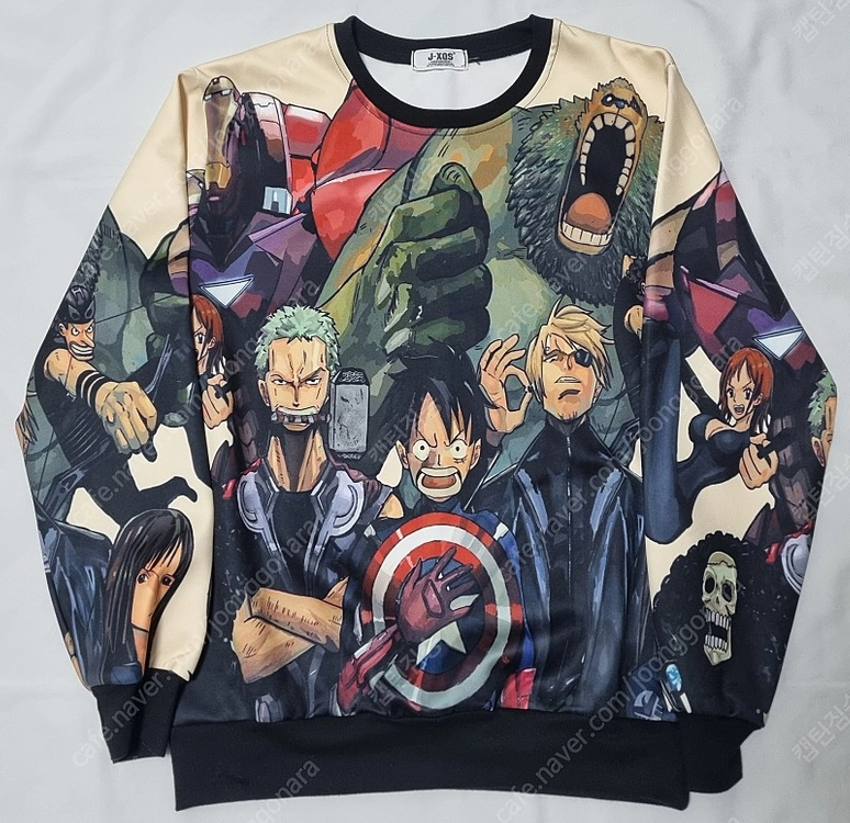 (ONE PIECE) 원피스&마블 콜라보 긴팔 티셔츠 팝니다 이미지