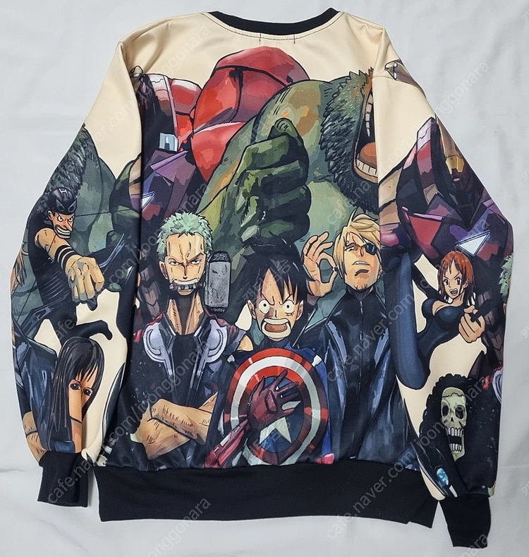 (ONE PIECE) 원피스&마블 콜라보 긴팔 티셔츠 팝니다 이미지