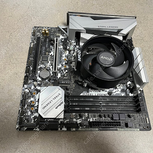 Asrock B450m 스틸레전드 + 3600x cpu 팝니다.