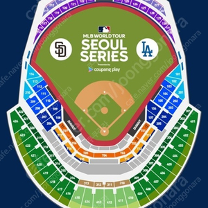 MLB 월드투어 서울시리즈 쿠팡플레이 LA다저스 VS 샌디에이고 3루/3층내야 1자리 급하게 팝니다