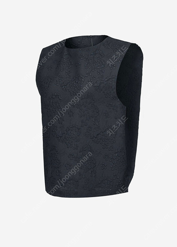 에핑글러 베스트 블라우스 자카드 블랙 새상품--1