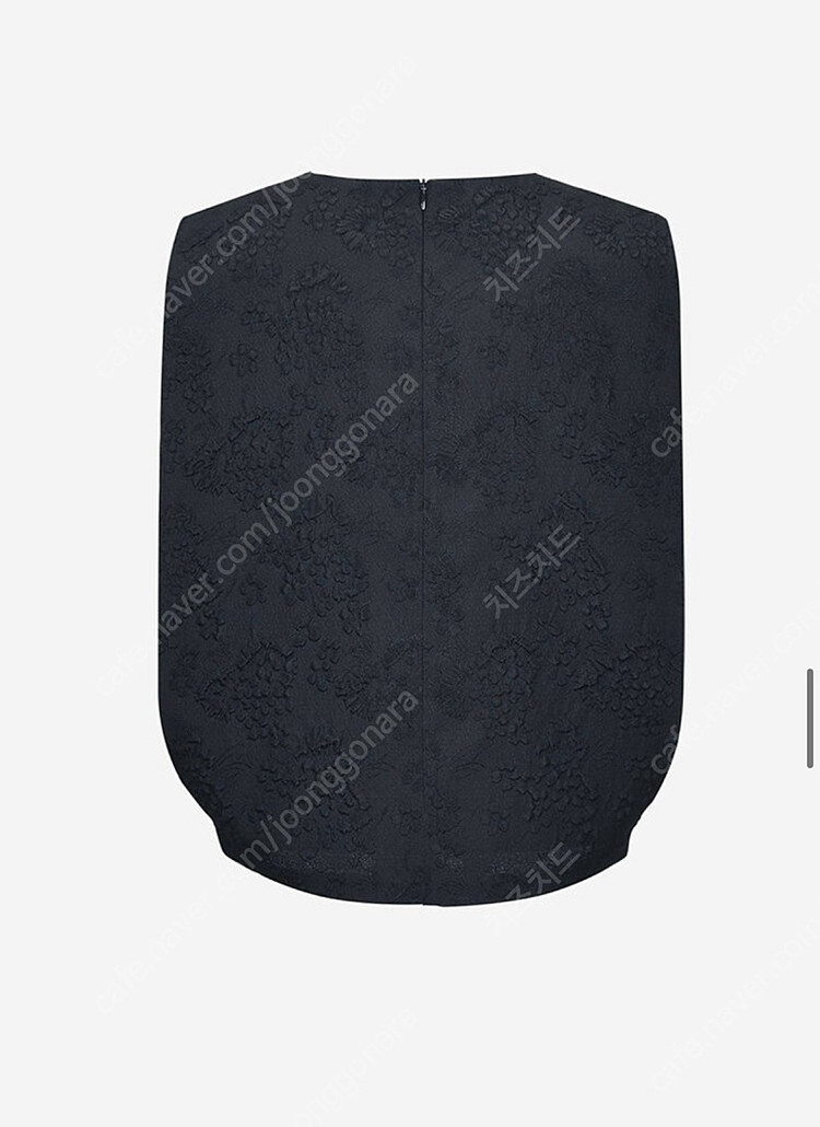 에핑글러 베스트 블라우스 자카드 블랙 새상품--2