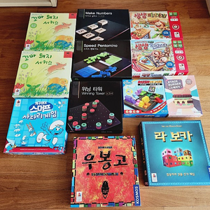 메이크넘버스, 스피드펜토미노, 위닝타워, 라보카, 우봉고, 셈셈피자, 셈셈롤러코스터, 스머프사다리게임, 러시아워, 스택버거, 꼬마돼지서커스