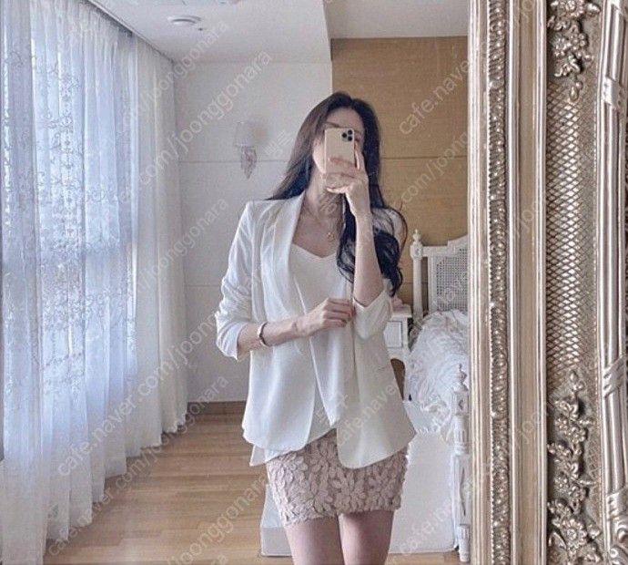 택O새상품)라벨르블랑 꽃잎 꾸튀르 스커트27사이즈 이미지